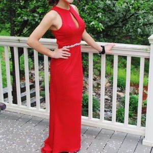 Sherri Hill Stunning Red Prom Dress